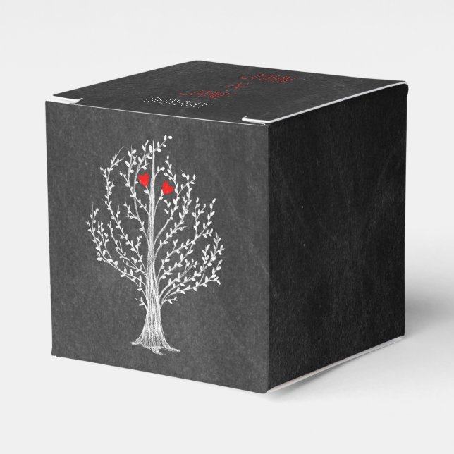 Chalkboard Theme Favor Box (Front Side)
