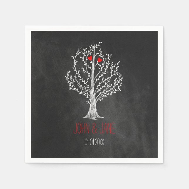 Chalkboard theme napkin (Front)