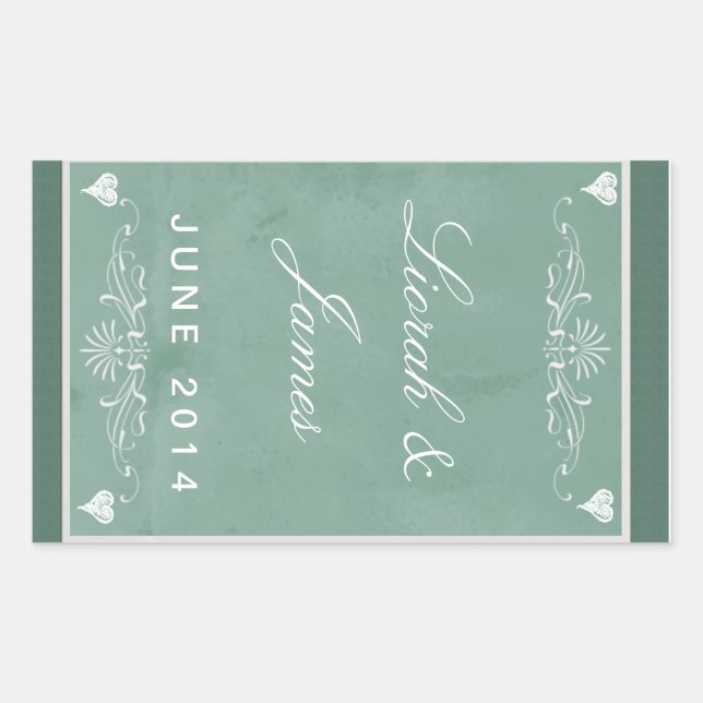 Chalkboard theme with hearts sticker (Front)