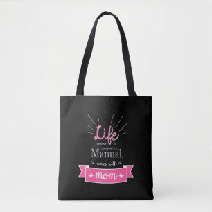 "Chalkboard" Tote with a Quote for Mom Bag