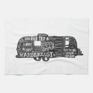 Chalkboard Trailer Kitchen Towel