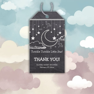 Chalkboard Twinkle Twinkle Little Star Baby Shower Gift Tags