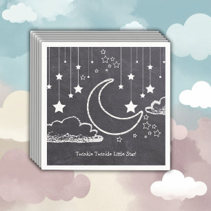 Chalkboard Twinkle Twinkle Little Star Baby Shower Napkin