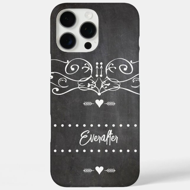 Chalkboard Typography Art Case-Mate iPhone Case (Back)