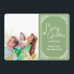Chalkboard Typography Merry Christmas photo card<br><div class="desc">Christmas Photo Card</div>