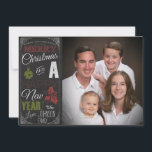 Chalkboard Typography Photo Christmas Card<br><div class="desc">Chalkboard Typography Photo Christmas Card</div>