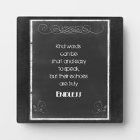 Chalkboard Typography Quote on Using Kind Words