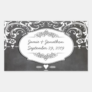 Chalkboard Typography Weddings Sticker
