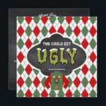 Chalkboard Ugly Sweater Christmas Party Invitation<br><div class="desc">Customize this fun Chalkboard/ Retro style Ugly Sweater Christmas Party Invitation to your event specifications. See the full range of matching products guaranteed to make your event a success in-store. Images used on this item are licensed by © Graphics Factory.com</div>