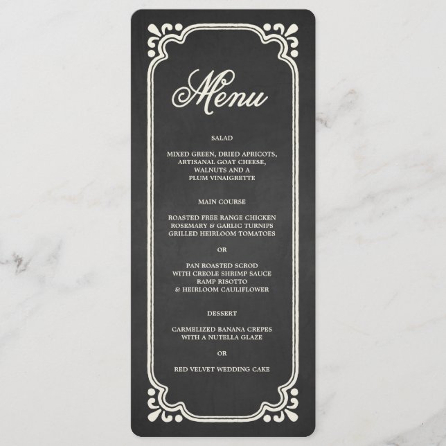 Chalkboard Union | Menu (Front)