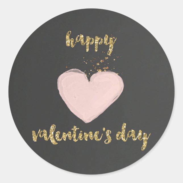 Chalkboard Valentine's Day Sticker (Front)