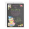 Chalkboard Victorian Stacked Tea Cups Invitation