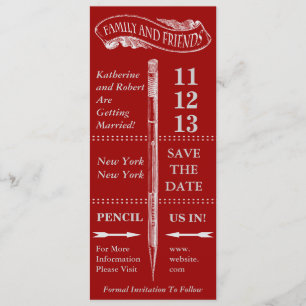 Chalkboard Vintage Save The Date