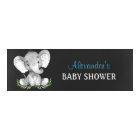 Chalkboard Watercolor Elephant Boy Baby Shower