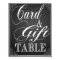 Chalkboard  wedding Cards and gift table print