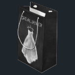 Chalkboard Wedding Dress Bridal Shower Gift Bag<br><div class="desc">Chalkboard Wedding Dress Bridal Shower Gift Bag - Design features a chalk sketched printed wedding dress on a printed chalkboard background with fancy typography. See the matching the collection found below.</div>