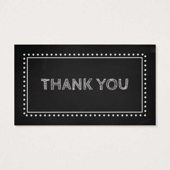 Chalkboard Wedding Favour Tags (Back)