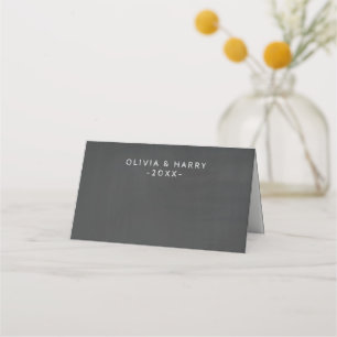 Chalkboard Wedding Folded Place Cards