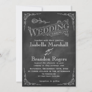 Chalkboard Wedding Invitation