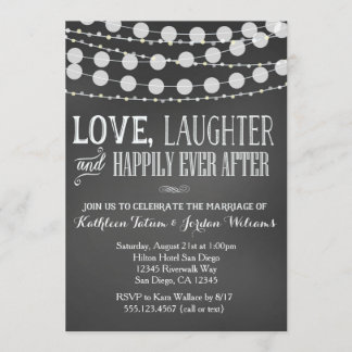 Chalkboard Wedding Invitation