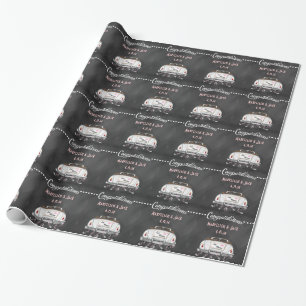 Chalkboard Wedding Personalized Wrapping Paper