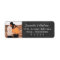 Chalkboard Wedding Photo Return Address