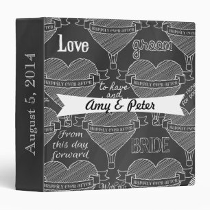 Chalkboard Wedding Planner Binder