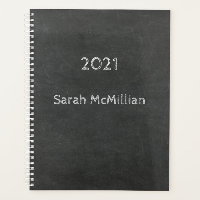 Chalkboard with Date and Name Planner (Front)