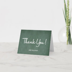 Chalkboard Writing Thank You Card