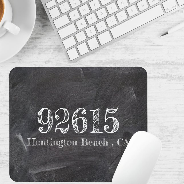 Chalkboard Zip Code  Mouse Pad (Creator Uploaded)