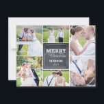 Chalked Collage Christmas Photo Card<br><div class="desc">Celebrate the season with this modern and stylish holiday card from Berry Berry Sweet. Visit our design showroom at WWW.BERRYBERRYSWEET.COM 

 Design © berryberrysweet.com</div>