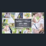 Chalked Collage Wedding Thank You Photo Cards<br><div class="desc">Share your wedding photos as you send your thank you note with these modern and elegant photo cards that your friends and family will surely adore! Also available in other colours. You can also change the colour yourself by clicking the "Customize It" button >> "Edit" >> "Background Colour", and then...</div>