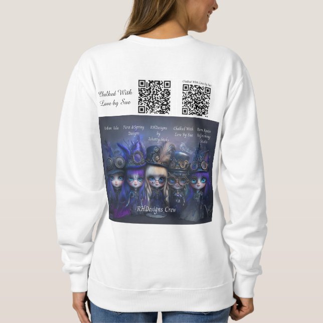 Chalked With Love by Sue  Sweatshirt (Back)