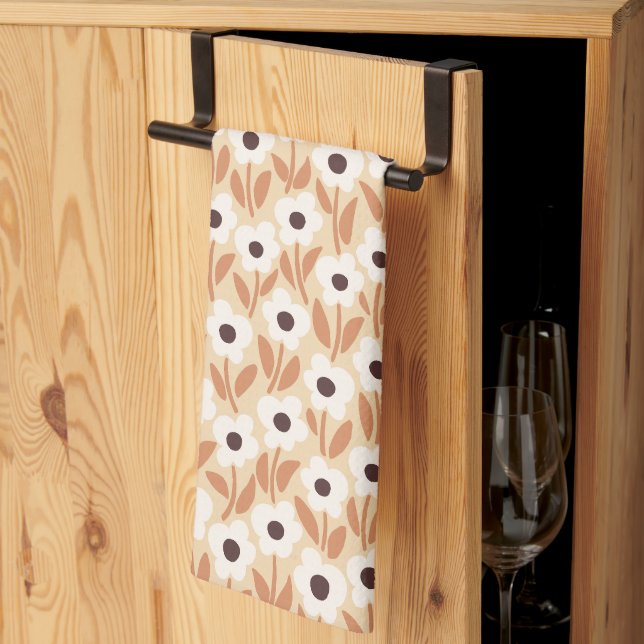 Chalkflower Garden Autumn Warmth Kitchen Towel (Thirds Fold)