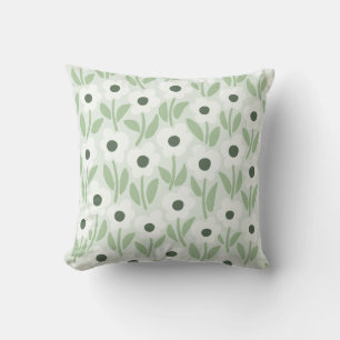 Chalkflower Garden Botanical Calm Throw Pillow