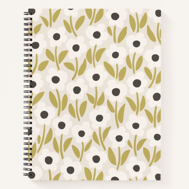 Chalkflower Garden Calm Garden Mood Notebook (Front)