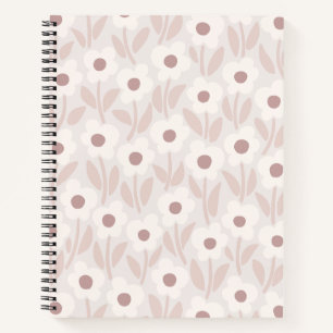 Chalkflower Garden Soft Romantic Pink Notebook