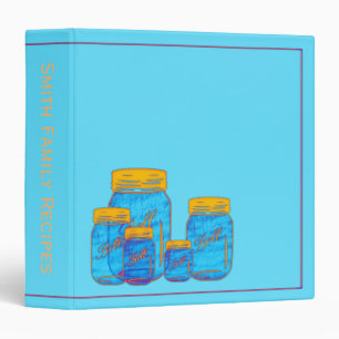 Chalkstyle Mason Jars- Recipe Binder