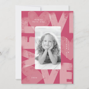 Chalky Graffiti Fun Red Valentine Carte photo