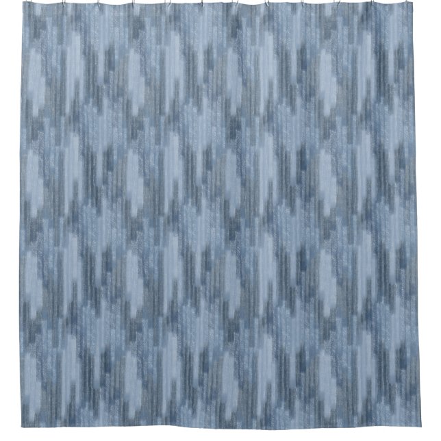 Chalky Textured Abstract in Denim Blue (Front)