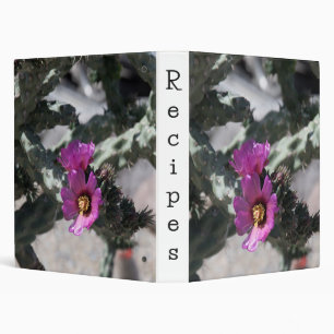 Challa Cactus in bloom Binder