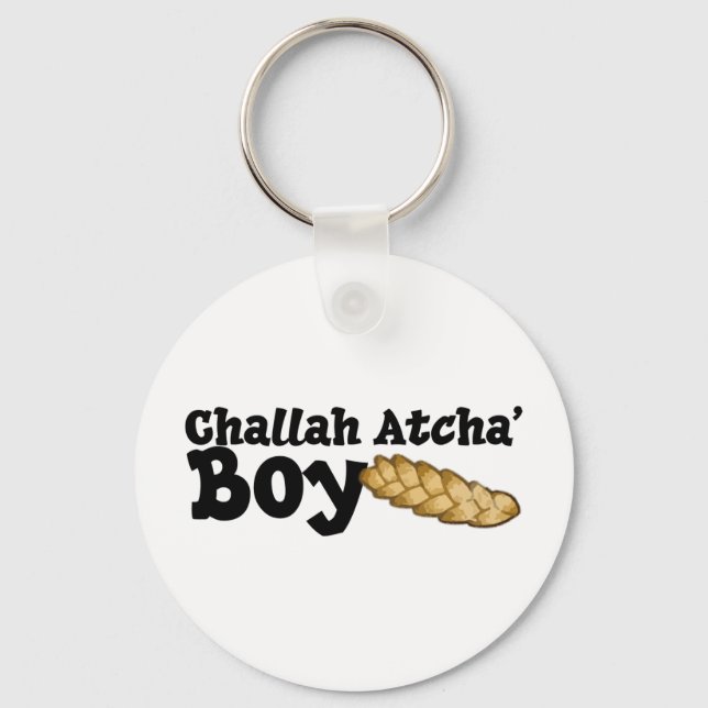 Challah Atcha' Boy Keychain (Front)