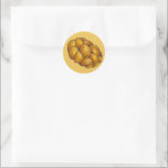 Challah Bread Braided Loaf Jewish Holiday Hanukkah Classic Round Sticker<br><div class="desc">Stickers feature an original marker illustration of a loaf of fresh-baked challah bread on a yellow background.

Don't see what you're looking for? Need help with customization? Click "ask this designer" to have something created just for you.</div>