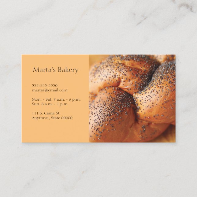 Challah Business Card (Front)