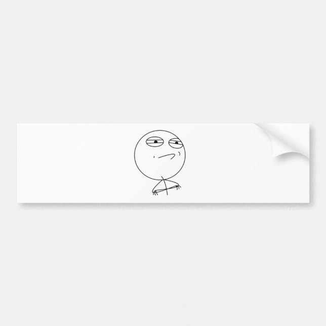 Challenge Accepted Bumper Sticker (Front)