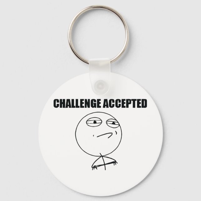 Challenge Accepted Keychain (Front)