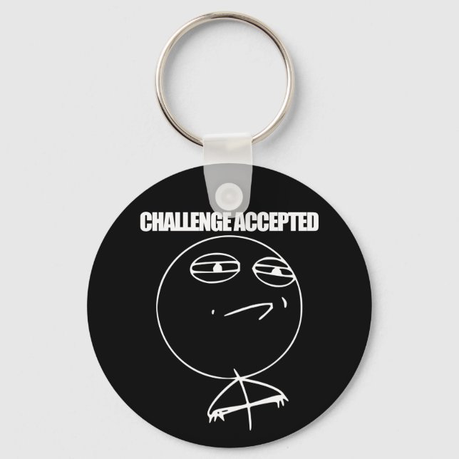Challenge Accepted Keychain (Front)