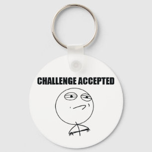 Challenge Accepted Keychain