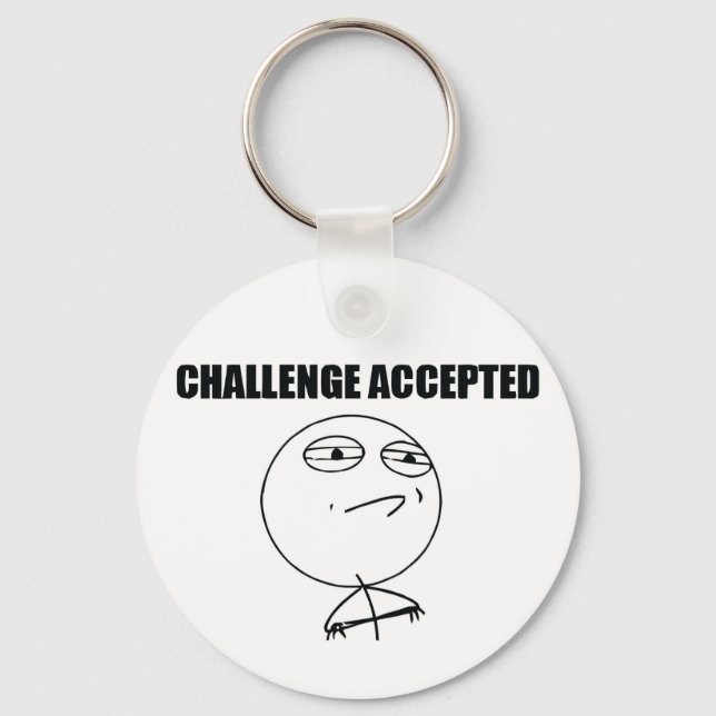 Challenge Accepted Keychain (Front)