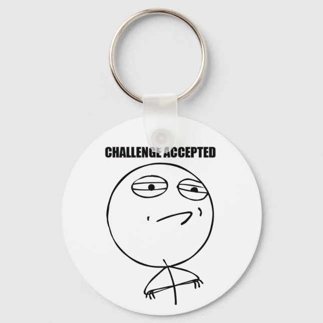Challenge Accepted - Keychain (Front)